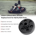 thumbnail image 3 of Chain Clutch 3/4'' Bore 10Teeth Replacement for 40/41/420 Chain Engine 2-6.5HP, 3 of 7