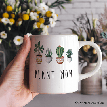 Minimalist Plant Mom Gift Mug, for Plant Lovers