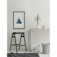 thumbnail image 5 of Modern Blue Triangle Wall Art Print|Framed Geometric Painting|Contemporary Home Decor, 5 of 6
