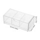 thumbnail image 2 of WHAMVOX Caja Organizadora Acrílica Apilable Para Escritorio Con Visibilidad Transparente Para Y Clips, 2 of 8