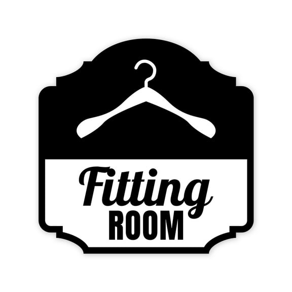 Heritage Plus Fitting Room Wall or Door Sign | Retail Store Signage - Small