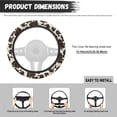 thumbnail image 5 of Uorisanigo Cow Print Steering Wheel Cover for Women Unique Car Steering Wheel Cover for SUV Vehicle Elastic Car Steering Wheel Protector for for Winter Flannel Car Accessories Gift for Holiday, 5 of 8