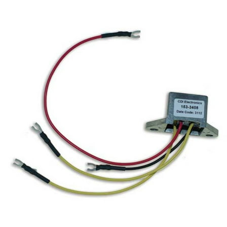 CDI Electronics 153-3408 Johnson/Evinrude Rectifier - 2/3/4/6 Cyl (1969-2000)