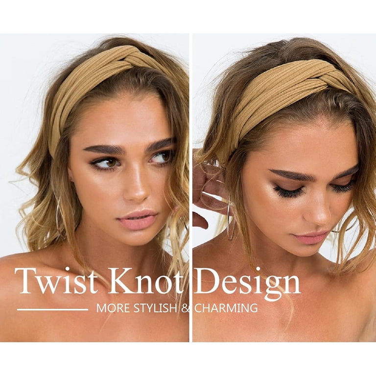 Hanmir Wide Headbands for Women and Girls Twist Knotted Boho  display picture 2