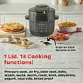 thumbnail image 4 of Instant Pot 6.5 Quart Duo Crisp Ultimate Lid with WIFI, 13-in-1 Air Fryer and Pressure Cooker Combo, Sauté, Slow Cook, Bake, Steam, Warm, Roast, Dehydrate, Sous Vide, & More, Black, 4 of 10