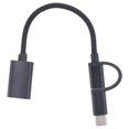 thumbnail image 1 of 2 in 1 USB 3.0 OTG Adapter Cable Type-C -USB to USB 3.0 Interface Converter for Cellphone Charging Cable Line-Black, 1 of 6