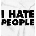 thumbnail image 2 of I Hate People Sarcastic Cynical Humor Unisex Fleece Graphic Zip Up Hoodie Brisco Brands 2X, 2 of 5