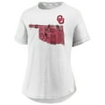thumbnail image 2 of Women's-Fanatics  White Oklahoma Sooners True Classics Hometown Tacked Sleeve T-Shirt, 2 of 3
