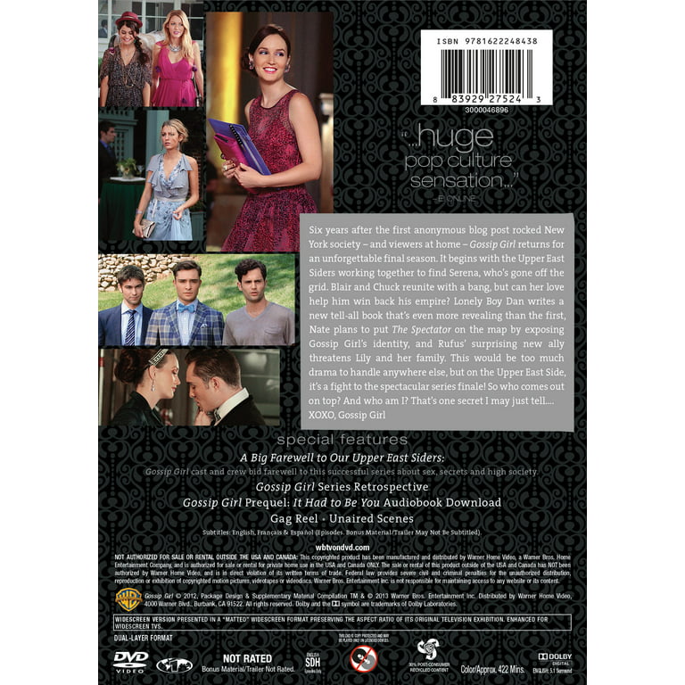 Gossip Girl: The Complete Sixth and Final Season (DVD) 