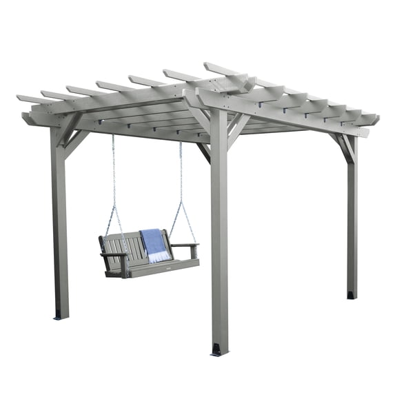 Bodhi Pergola (10x10) and Lehigh Swing Set 4ft