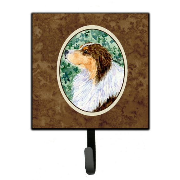 Carolines Treasures SS8738SH4 Australian Shepherd Leash Holder or Key Hook, Small, Multicolor