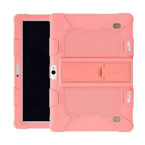 Gecau 10.1 Inch Tablet Case Universal Body Shockproof Stand Case Cover For 10.1 Inch Android Tablet PC Sturdy Pink 9.6x6.8 Inch Home Gadgets