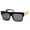 Matte Black Gold, variant on Unisex High Fashion Metal Chain Arm Flat Top Aviator Sunglasses (Tortoise Gold) - mm