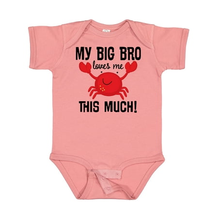 

Inktastic Big Bro Loves Me Brother Gift Baby Boy or Baby Girl Bodysuit
