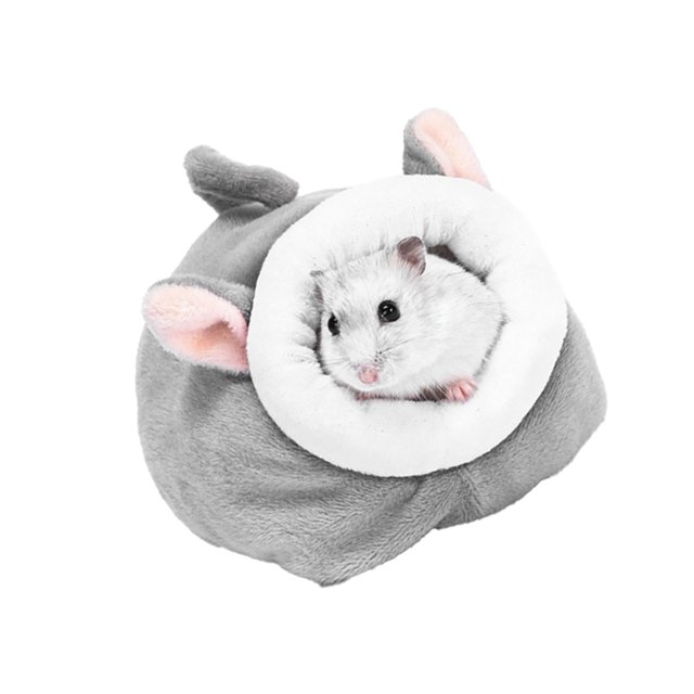 Inteprter Casa de dormir de animales con suministros de estera, jaula colgante, cálido, encantador, ahorro de espacio, nido de animales pequeños, Juegos de accesorios de baño Tipo3 Inteprter HA043701-03