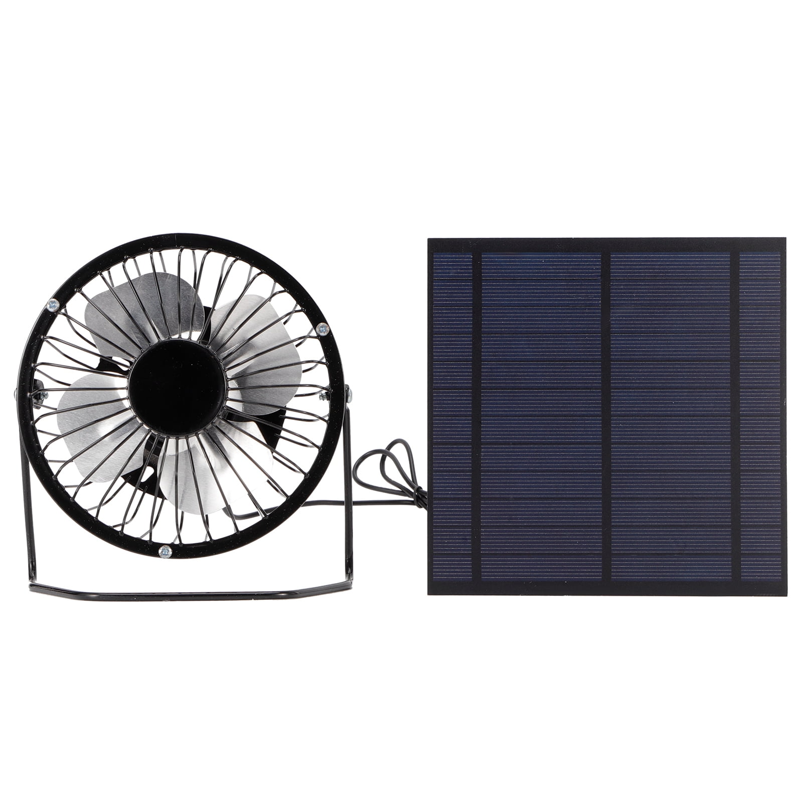 CHICIRIS Solar Panel Set,5W Mini Solar Panel with Portable Cooling Fan Photovoltaic Solar Panel Set for Greenhouse,Solar Panel Powered Fan