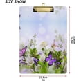 thumbnail image 3 of GZHJMY Herb Wild Flower Clipboards Acrylic A4 Letter Size Clipboards with Metal Clip for Nurses, Students, Teachers, Classroom, Office, 3 of 7