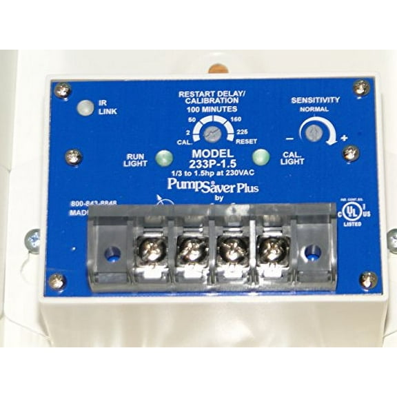 PumpSaver Plus 233P-1.5 (UNIT ONLY - NO ENCLOSURE) SymCom Low Yield Water Well Pump Protection MADE IN USA
