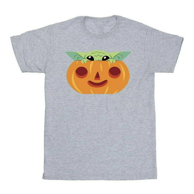Star Wars: The Mandalorian T-Shirt pour Hommes Grogu Citrouille