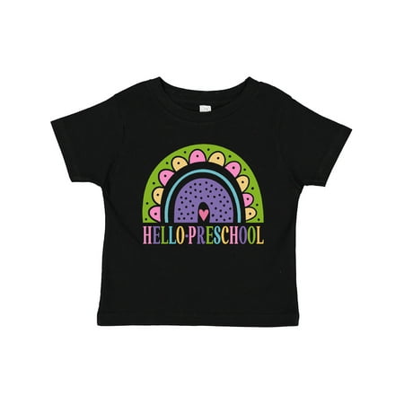 

Inktastic Hello Preschool First Day of School Gift Toddler Toddler Girl T-Shirt