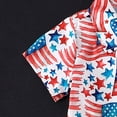 thumbnail image 5 of Toddler Boy Clothes Baby Boys Kids Spring Summer Solid Print Short Sleeved Casual 1t 2t 3t 4t 5t 6t Shirts Shorts Set Playwear 2-Piece, 5 of 6