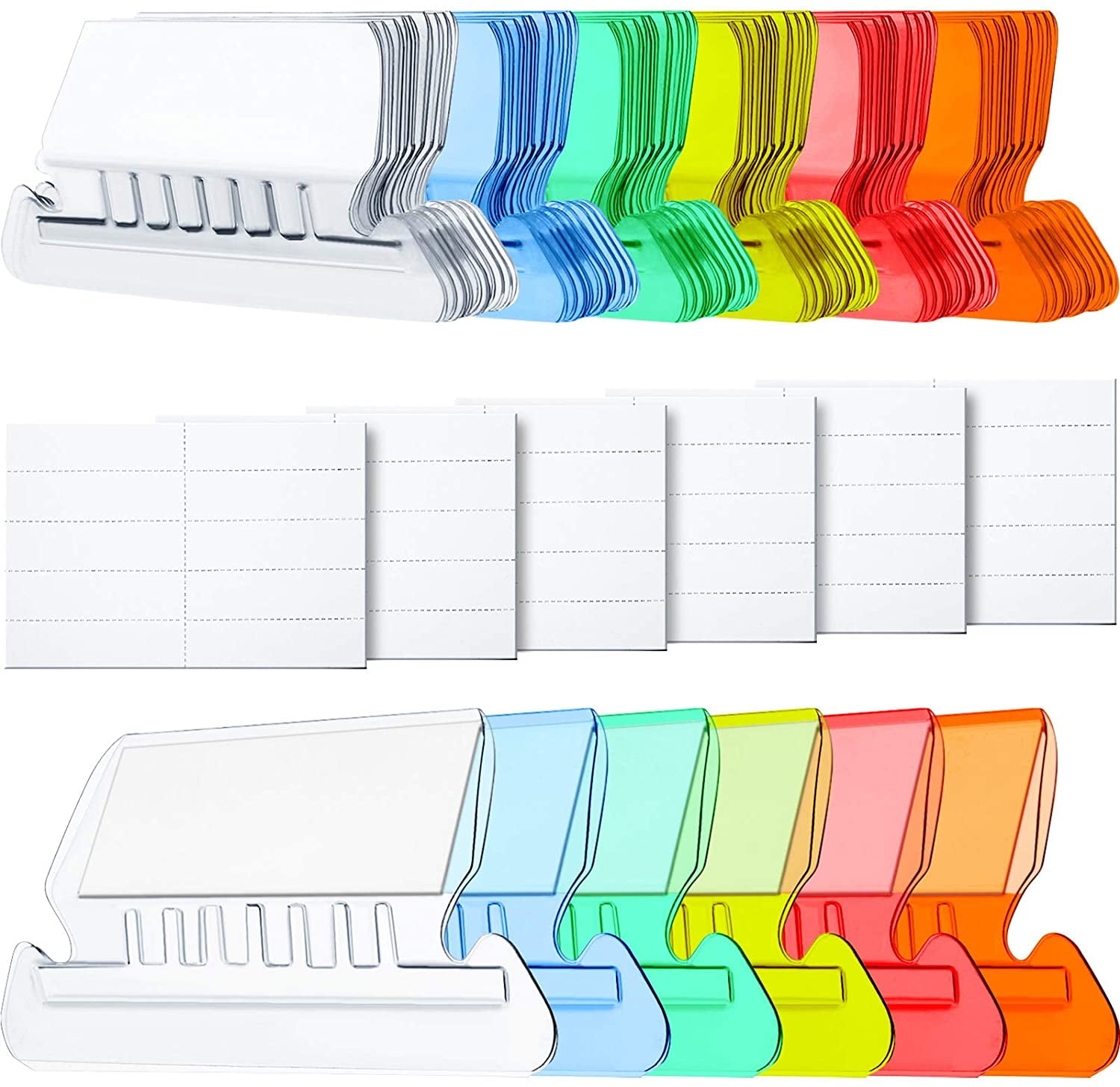Jovitec 120 Sets Hanging Folder Tabs and Inserts for Quick