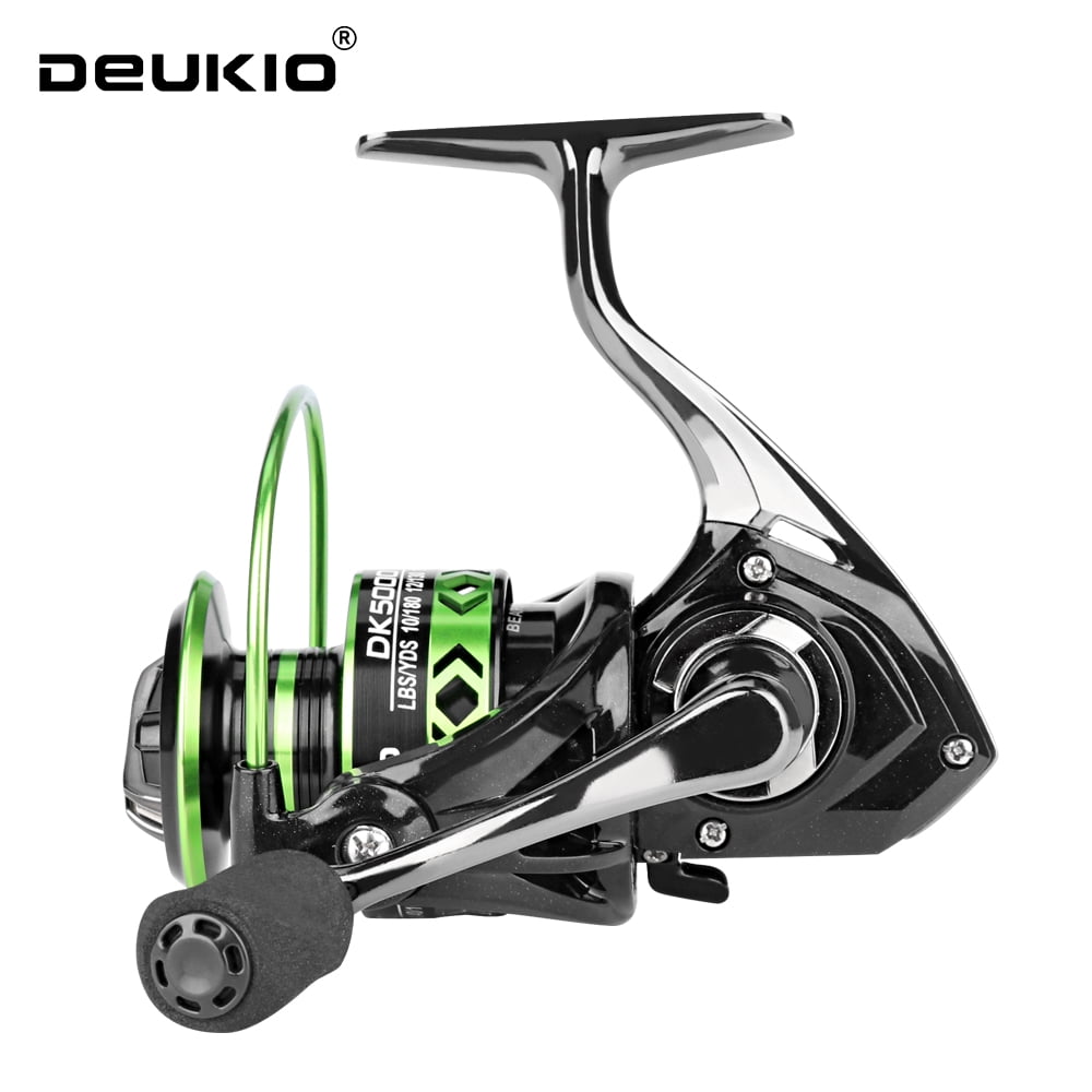 New All-Metal Black Green Fishing Reel Freshwater Seawater Dual Use Max Drag 12Kg Spinning Reel Durable Carp Fishing Tackle