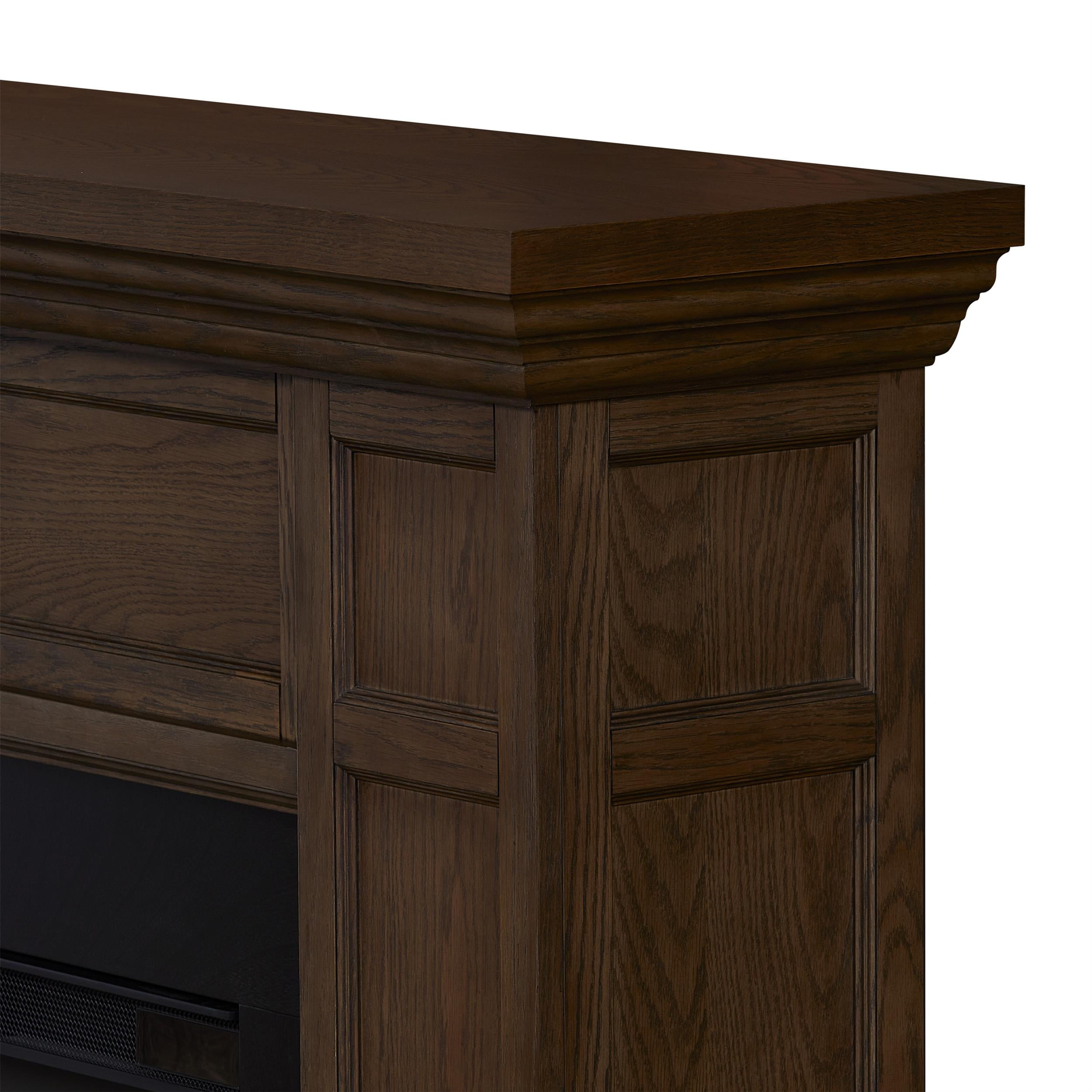 Real Flame Alcott 75" Landscape Electric Fireplace in Aged Barrel