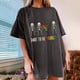thumbnail image 1 of Puntoco Blusa de manga corta con estampado de arcoíris y mangas caídas vintage de verano para mujer Puntoco Puntoco-3421, 1 of 9