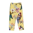 thumbnail image 4 of Xecao Beautiful Bright Birds And Flowers Women's Straight Lounge Pajama Pants: The Epitome of Relaxed Sleepwear, 4 of 9