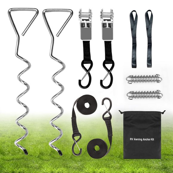 Kit de amarre para toldo de autocaravana Safoner Heavy Duty con accesorios