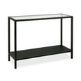 thumbnail image 3 of Henn&Hart 36" Blackened Bronze Metal/Glass Console Table, 3 of 9