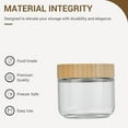 thumbnail image 4 of Qiweii Large Capacity Glass jars with Airtight Lids, Overnight Oats Containers with Lids, Wide mouth Mason Salad jars, Glass Food Storage Containers for Snacks Yogurt Spice Sugar, 4 of 6