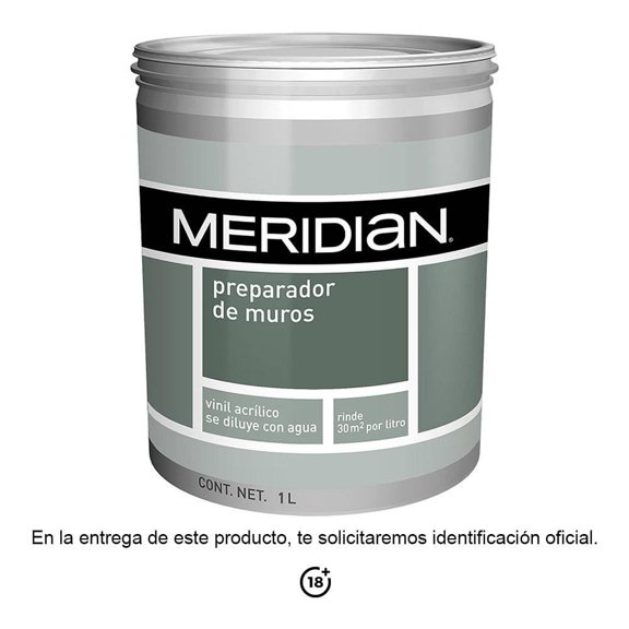 Preparador de Muros Meridian a Base de Agua  1 Litro