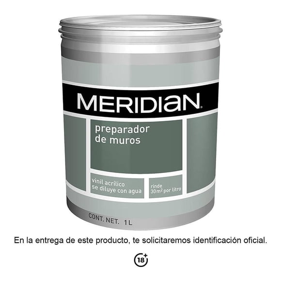 Preparador de Muros Meridian a Base de Agua 1 Litro