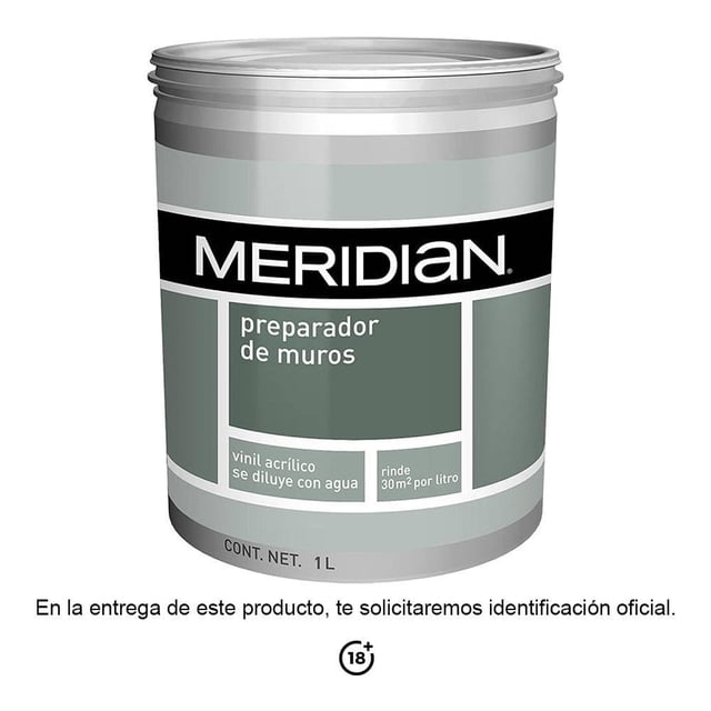 Preparador de Muros Meridian a Base de Agua 1 Litro