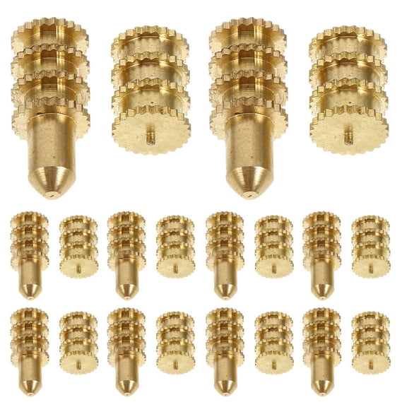 1 Set Table and Bolt Sleeve Connectors for Table Leaf Dowel with Sockets