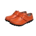 thumbnail image 2 of Tuobarr Womens Flat Shoes, Women's Comfortable Leather Loafers, Soft Walking Shoes Women Slip On, Flats Loafers for Women Orange, 2 of 5