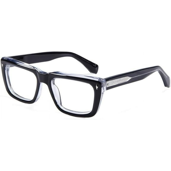 Big Rectangle Punk Acetate Glasses Frames Men Eyeglasses Women