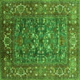 thumbnail image 1 of Ahgly Company Indoor Square Oriental Green Industrial Area Rugs, 8' Square, 1 of 4