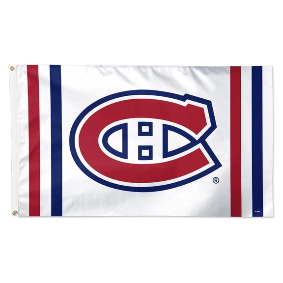 WinCraft Montreal Canadiens 3' x 5' Vertical Stripe Deluxe Single-Sided Flag