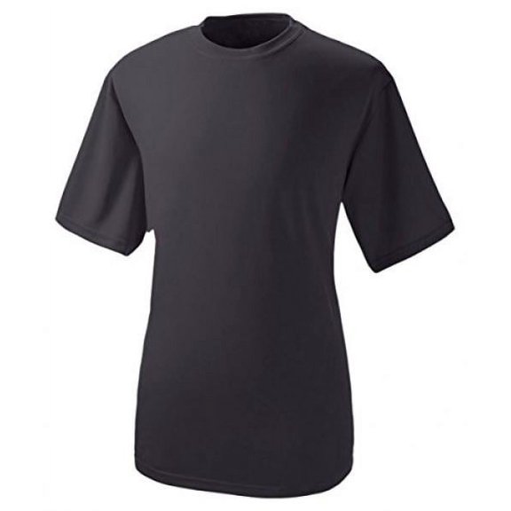 A4 Men's Birdseye Mesh Short Sleeve Crew Tee, Black, 3X-Large