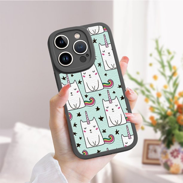 Funda para iPhone con estampado de dibujos animados creativos: proteja su teléfono con estilo