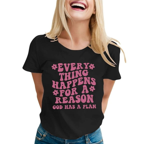 SHITINN Women's Casual Printed Round Neck Short Sleeve T Shirt Top Blouses for Women Casual Short Sleeve Blouses for Women Women Summer Tops