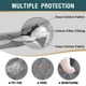 thumbnail image 4 of Funda de sofá de doble cara, protector de muebles, funda de sofá con correas elásticas ajustables, funda de sofá impermeable para mascotas y niños (2 plazas), 4 of 5