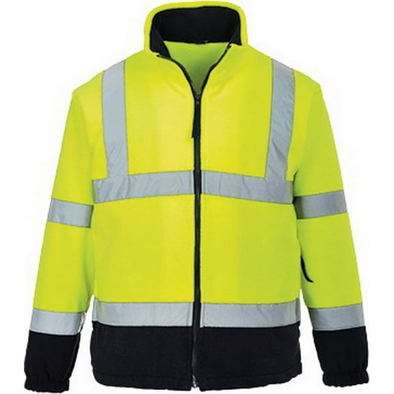 Portwest UF301 Hi-Vis 2-Tone Fleece-Yellow/Navy-XL