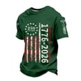 thumbnail image 3 of EliteGoogv Boys 4th of July T Shirts Short Sleeve Crew Neck Patriotic Flag Print Casual Tees Kids Tops Kids Shirts 250th Independence Day 4-5 Years, 3 of 3