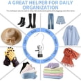 thumbnail image 5 of 30 Pack Boot Hangers Clips，Laundry Hook Hanging Clips， Clamps for ClosetTowel Clips Boot Organizer for Home and Travel，Clothespins Clip Hangers for Pants Hats Socks Gloves，Clothespins Hanger for Trav, 5 of 7