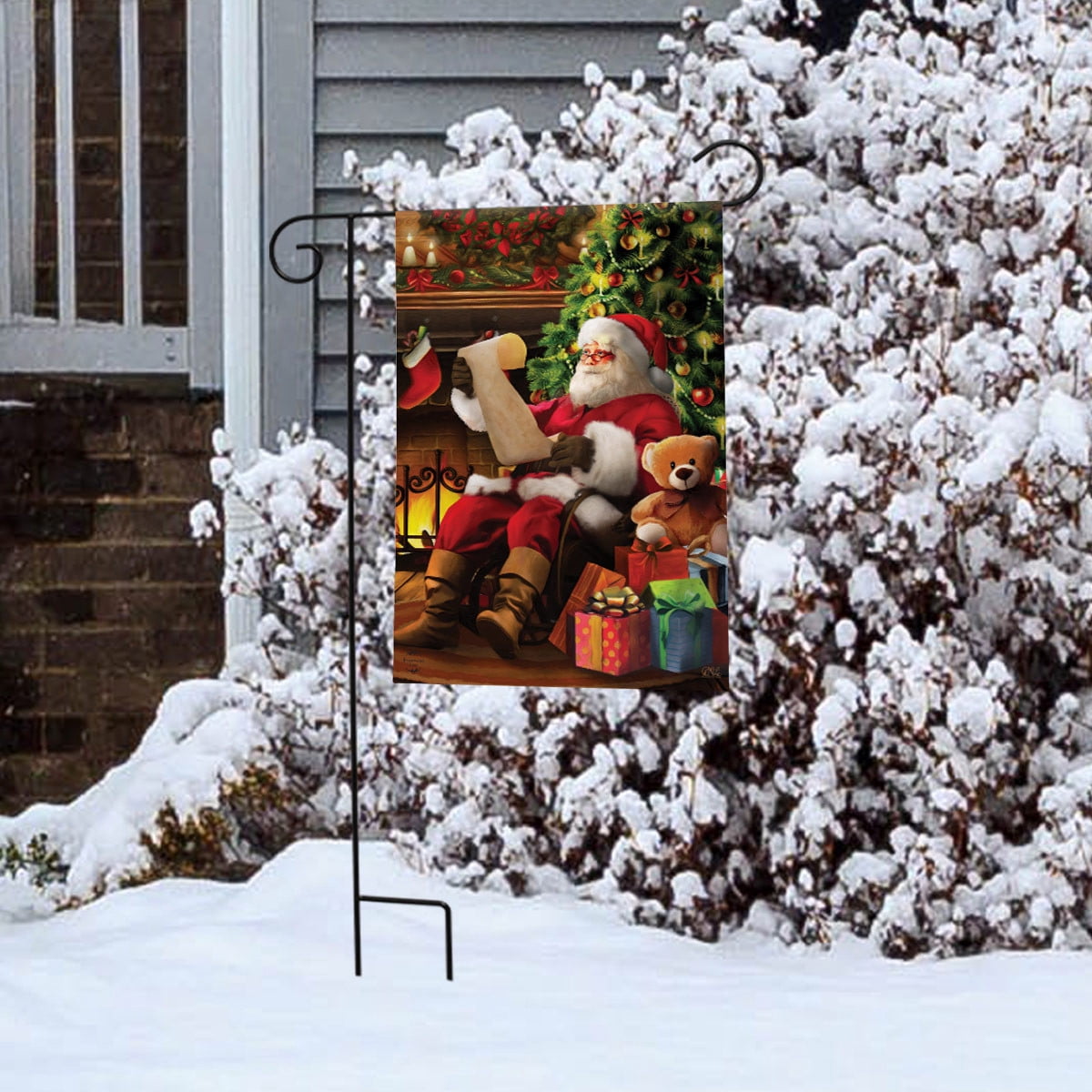 Briarwood Lane Santa Claus Christmas Garden Flag - Thumbnail 4