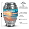 thumbnail image 2 of SUBSH Beach Urn - Funeral Decorations - Ashes Urn - Cremation Memorial - Cremation Companion Urns - (10 inch Pack of 1), 2 of 2
